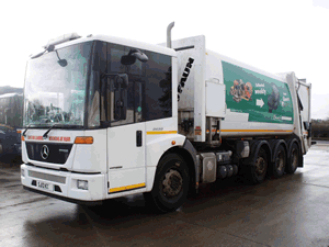 Ref: 09 - 2013 Mercedes Econic 8x4 Faun Refuse Truck For Sale